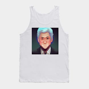 Bill Clinton Portrait | President of the United States | Manga style Tank Top